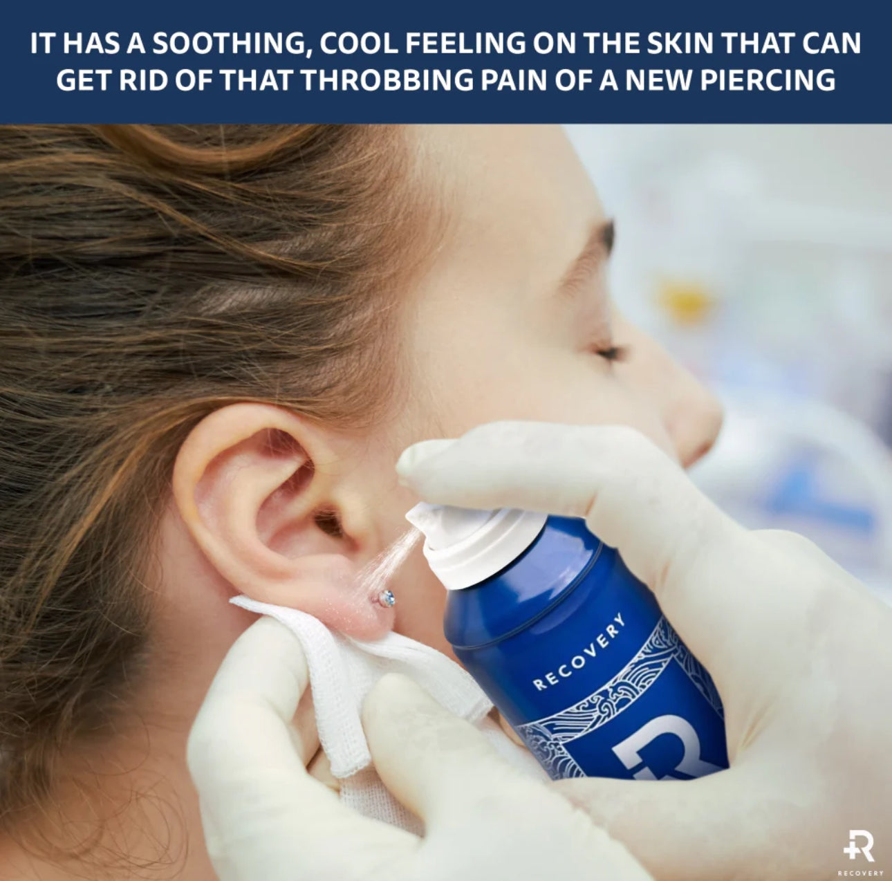 Recovery-Piercing Saline Spray Wash