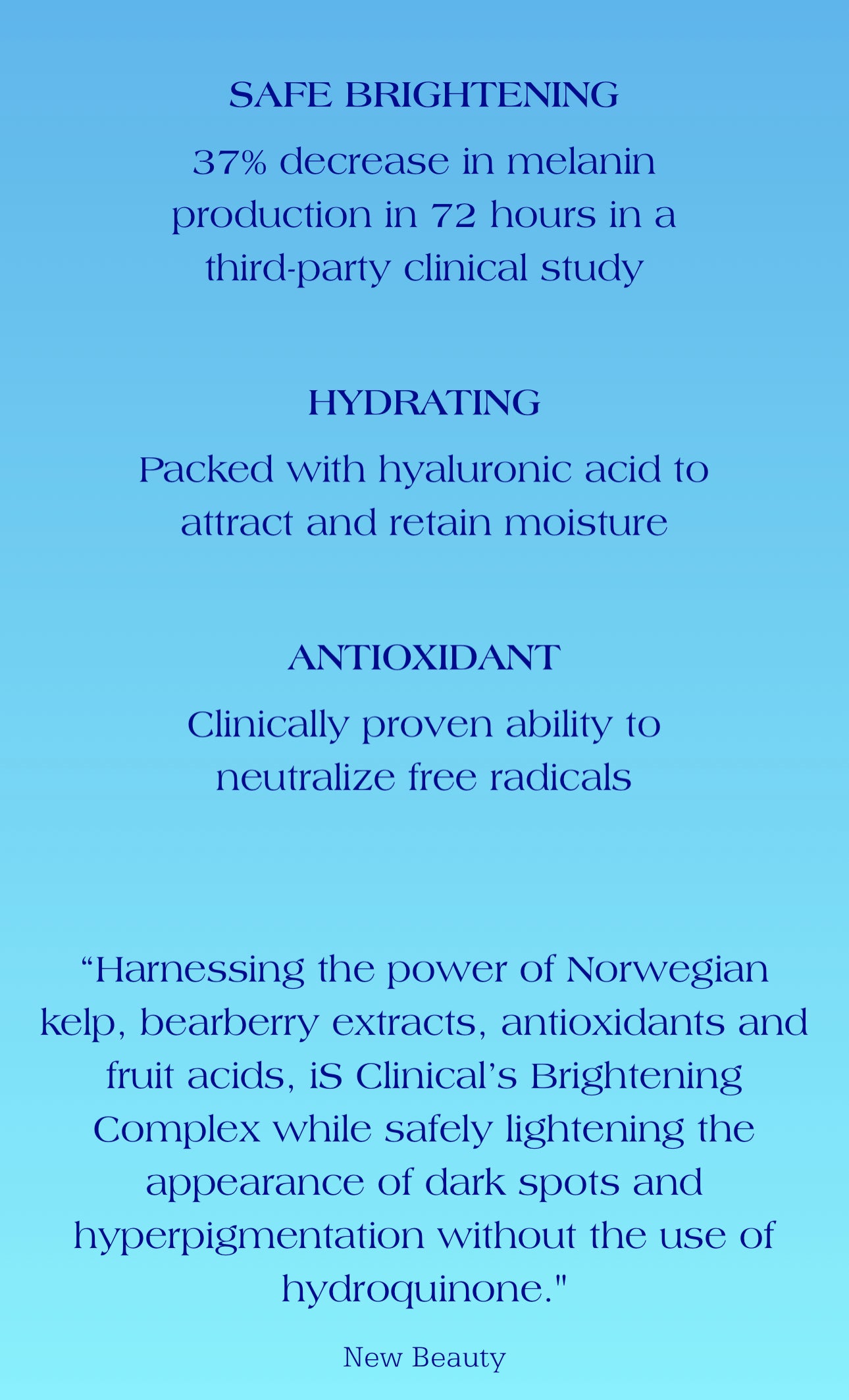 IS Clinical Brightening Complex