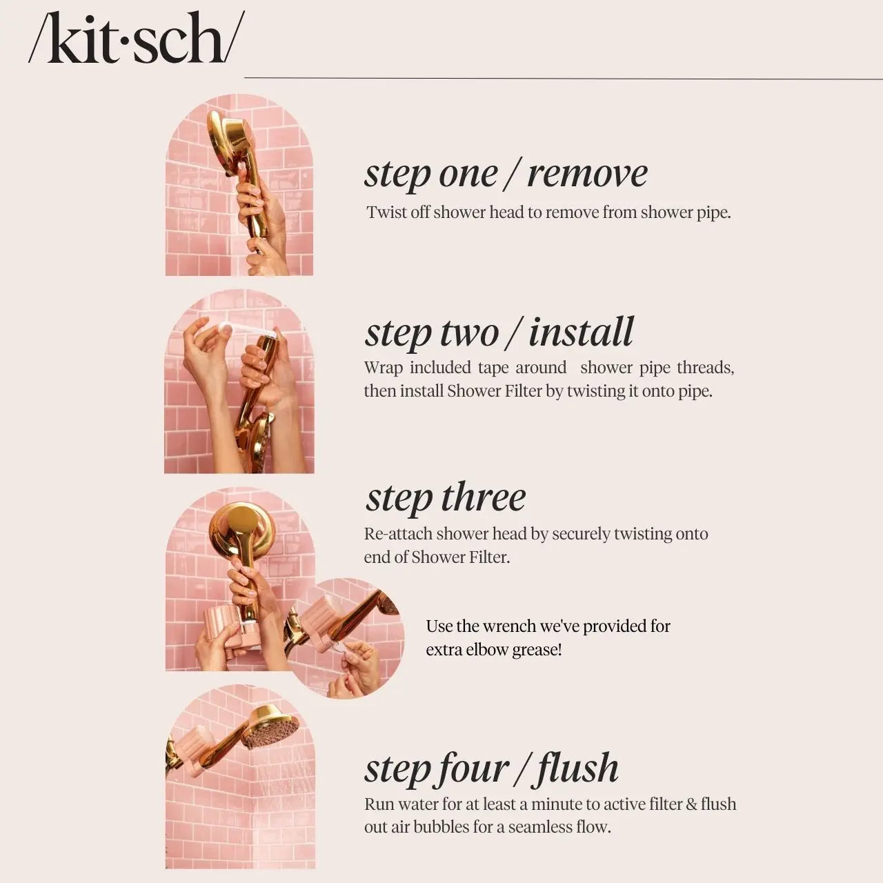 Kitsch- The Shower Filter (chrome)