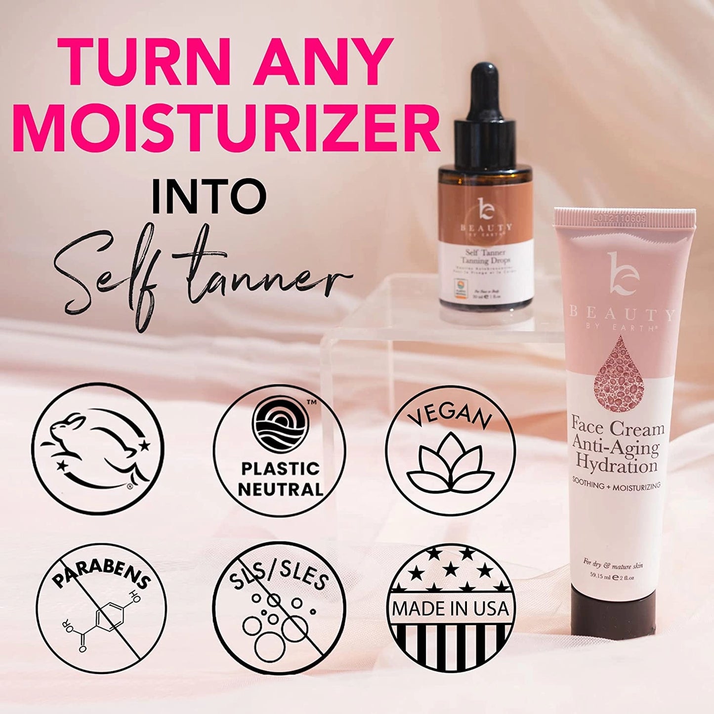 Beauty by Earth Self-Tanner Face Drops