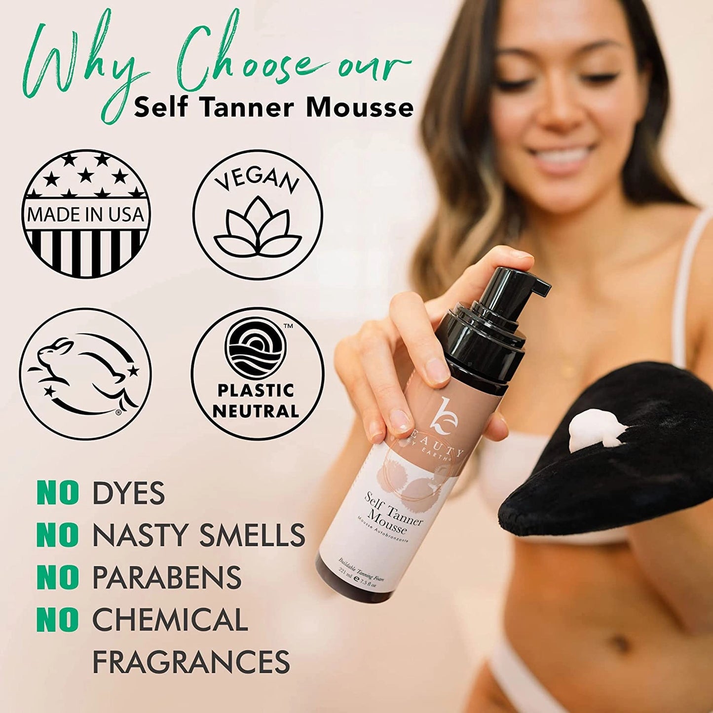 Beauty by Earth Self-Tanning Mousse