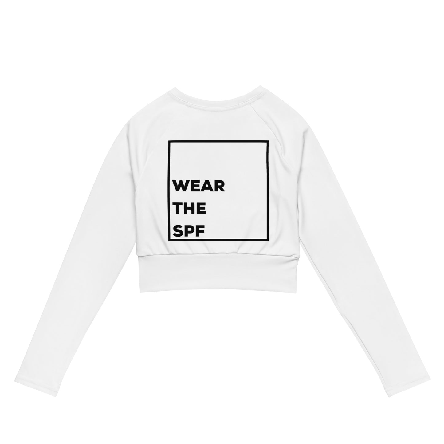 Recycled long-sleeve crop top