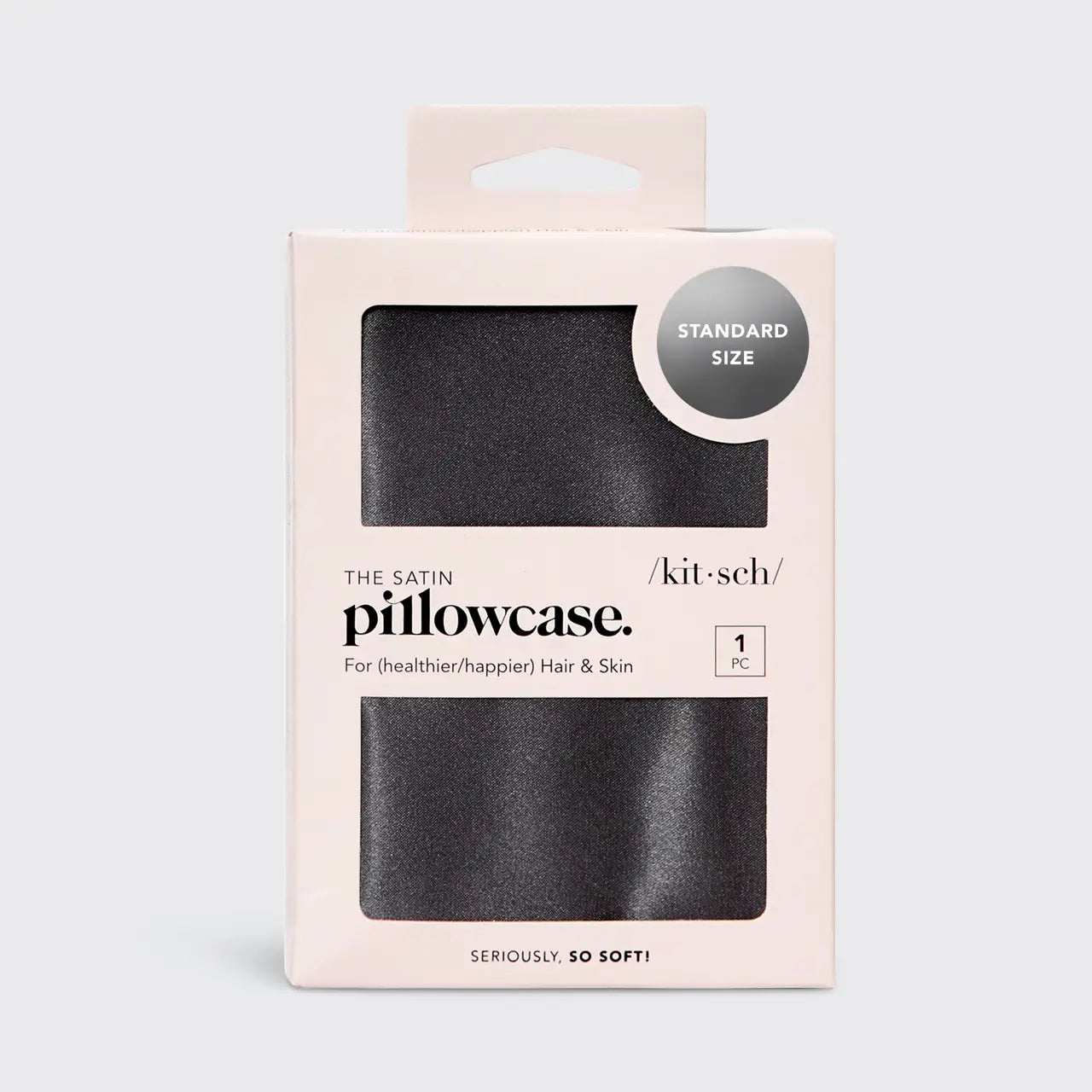 Kitsch Satin Pillowcase-Black