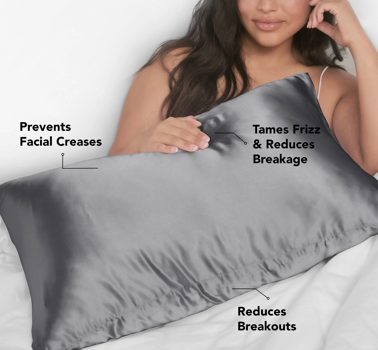 Kitsch Satin Pillowcase-Black