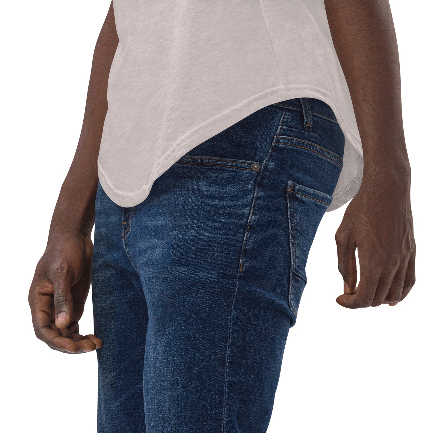 Men's “Skin Club” Curved Hem T-Shirt