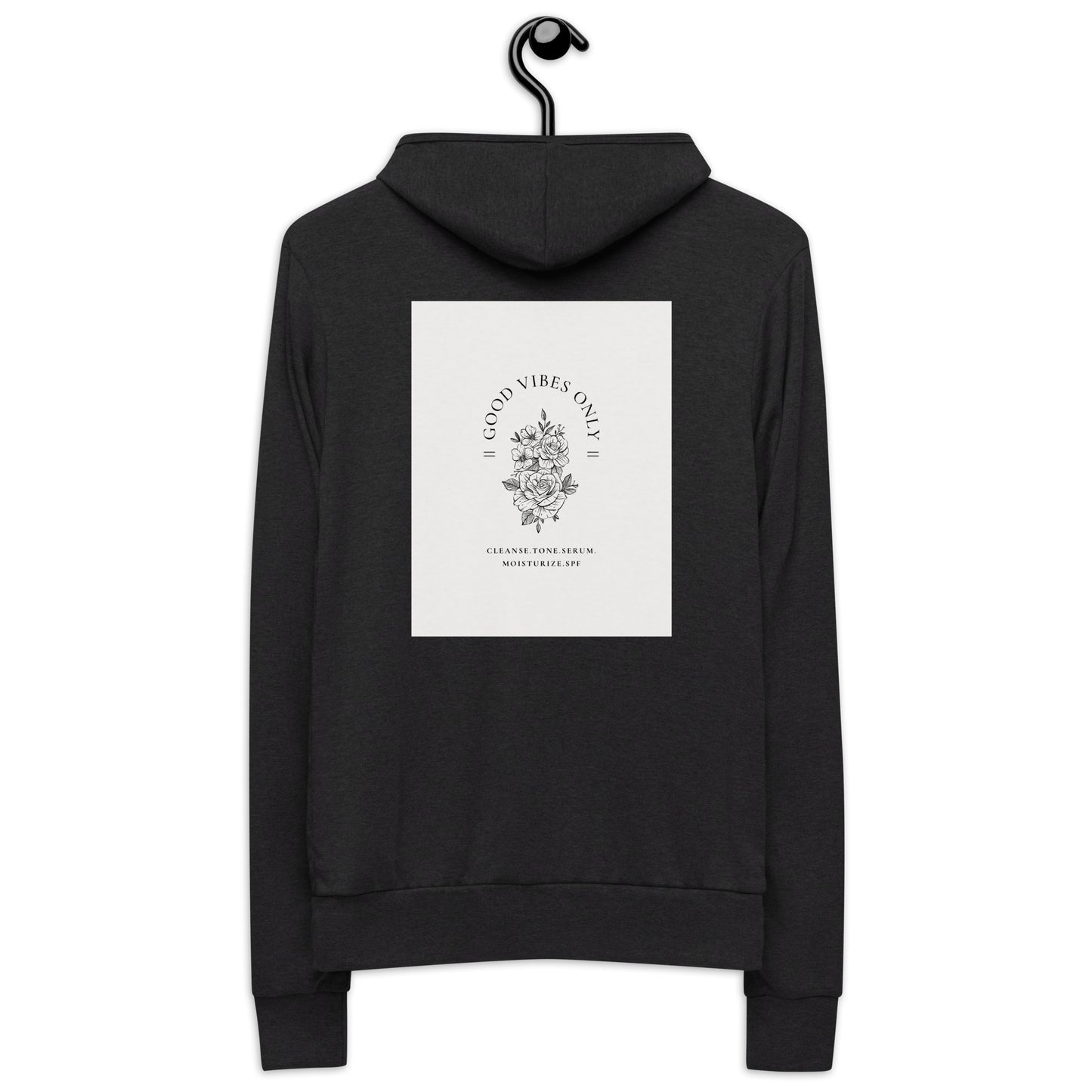Unisex “Good Vibes” zip hoodie