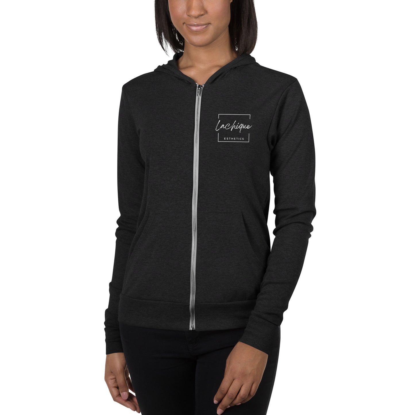 Unisex “Good Vibes” zip hoodie
