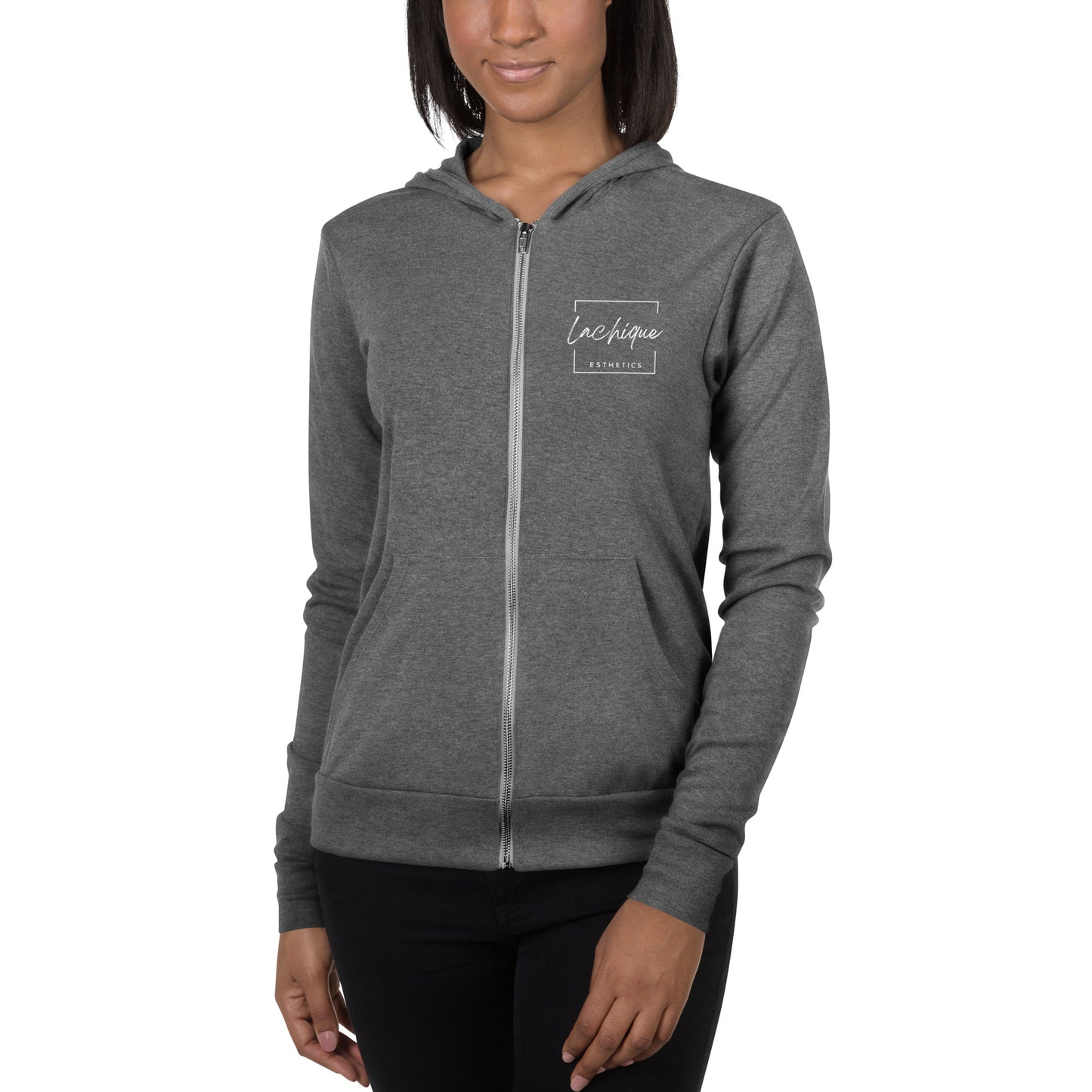 Unisex “Good Vibes” zip hoodie
